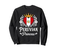 Peruvian Princess Peru Flag Proud Peruvian Girl Felpa