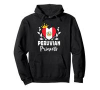 Peruvian Princess Peru Flag Proud Peruvian Girl Felpa con Cappuccio