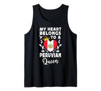 Peruvian Queen Peruvian Wife Girlfriend Peru Flag Canotta