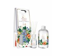Pervinca e Pesca - Diffusore di fragranza con midollini 125 ml. con ricarica 250 ml.