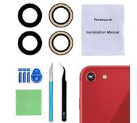 Perzework Ricambio per obiettivo fotocamera posteriore OEM adatto per iPhone SE 2020 / SE 2022/8/7 con adesivo preinstallato e kit di riparazione