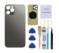 Perzework Sostituzione posteriore posteriore OEM per iPhone 12 Pro 6,1 pollici con kit di riparazione (grafite)
