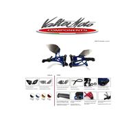 PES080 VALTER MOTO PEDANE T2.5 BLU SUZUKI GSX-R 1300 HAYABUSA 2008 2017