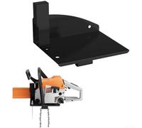 Pesante Catene Seghe Montaggio A Parete Regolabile In Acciaio Massello Per Garage Attrezzi Stoccaggio Con Scomparti Per Catene Chiavi E Bottiglie D'olio Arancione Nero (Black)