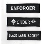 Pesante Metallo Fascia Nero Etichetta Society BLS 3-TAB Set: Enforcer Ordine