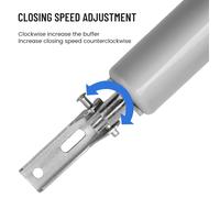 Pesante Porta Respingenti Posizionamento Cerniere Idraulico Regolabile