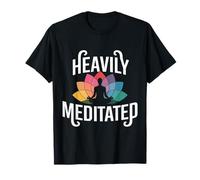 Pesantemente meditato Yoga Lotus Relax Balance Zen Spirituale Maglietta