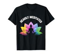 Pesantemente meditato Yoga Lotus Relax Balance Zen Spirituale Maglietta