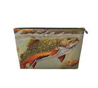 Pesca a mosca alla trota, Borsa da toilette Borsa per trucco Borsa per cosmetici Borsa da toilette da viaggio portatile