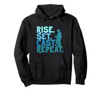 Pesca A Mosca Rise Set Cast Felpa con Cappuccio