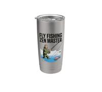 Pesca a Mosca Zen Master Lover Citazione Ossessione Humor Club Seas Bicchiere termico in acciaio inox doppia parete