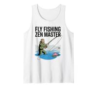 Pesca a Mosca Zen Master Lover Citazione Ossessione Humor Club Seas Canotta
