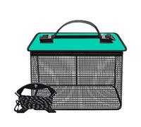 Pesca a rete portatile Netto Stoccaggio Gabbia Cestino da pesca Vivente Protezione Pesce Bucket Facile Da Usare Portatile