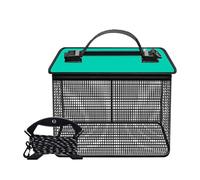 Pesca a rete portatile Netto Stoccaggio Gabbia Cestino da pesca Vivente Protezione Pesce Bucket Facile Da Usare Portatile