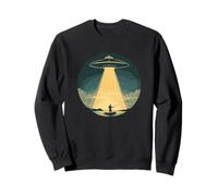 Pesca agganciata da UFO per risate a tema spaziale Felpa