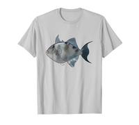 Pesca Balestra | Pesce Balestra Maglietta, Uomo, Argento, XL