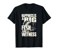 Pesca Buddy Angler Big Fish Joke Maglietta con Stampa Grafica Economica