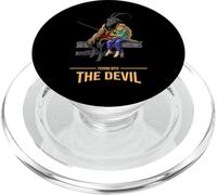 Pesca con il diavolo (Funny Satan Graphic) PopSockets PopGrip per MagSafe