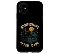 Pesca con l'arco dopo il tramonto | Design retrò per pesca Custodia per iPhone 11
