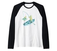 Pesca di sardine in una scatola di latta Maglia con Maniche Raglan