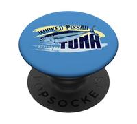 Pesca di tonno rosso vintage New England Fisherman Boston PopSockets PopGrip Adesivo