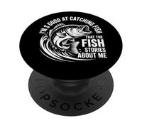 Pesca divertente che dice così bravo a catturare i pesci PopSockets PopGrip Adesivo