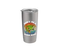 Pesca - Don't Be Dumb Bass - Funny Dad Bicchiere termico in acciaio inox doppia parete