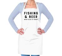 Pesca E Birra What Else Is Ci? - Unisex Adulti Grembiule - con la Lenza Asta