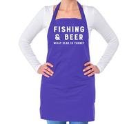 Pesca E Birra What Else Is Ci? - Unisex Adulti Grembiule - con la Lenza Asta