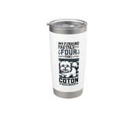 Pesca e Coton de Tulear Bicchiere termico in acciaio inox doppia parete