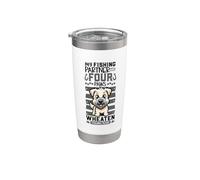 Pesca e Irish Soft Coated Wheaten Terrier Bicchiere termico in acciaio inox doppia parete