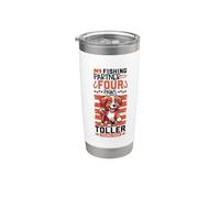 Pesca e Nova Scotia Duck Tolling Retriever Bicchiere termico in acciaio inox doppia parete