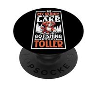 Pesca e Nova Scotia Duck Tolling Retriever PopSockets PopGrip Adesivo