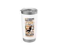Pesca e Treeing Walker Coonhound Bicchiere termico in acciaio inox doppia parete