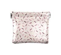 Pesca e Viola Zucchero GrainWomen's Portamonete In Pelle Impermeabile Accessori Da Viaggio per Le Donne, Granella di pesca e zucchero viola, 1 size