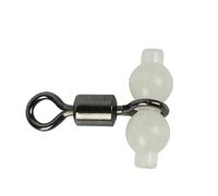 Pesca girevole a 3 vie a 3 vie luminosa linea rotolante connettore gancio girevole con perle baglio