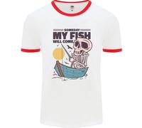 Pesca il Mio Pesce Will Come Divertente Pescatore Uomo Ringer