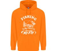 Pesca Il Vie a Mio Cuore Divertente Pescatore Uomo Felpa
