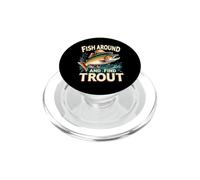 Pesca in giro e trova trota vintage divertente pesca PopSockets PopGrip per MagSafe
