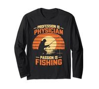 Pesca medica - La professione è la passione del dottore è la pesca Maglia a Manica