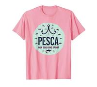 Pesca: Non Solo Uno Sport - per Appassionati di Vita Marina Maglietta, Uomo, Rosa, XL