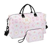 Pesca Pastello Boho Estate Decorativo Weekender Duffel Bag Gym Bag con Cinghia Regolabile per Escursionismo 2 Pz Set bolsos para