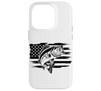 Pesca patriottica USA - American Flag Angler USA Custodia per iPhone 14 Pro