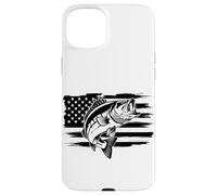 Pesca patriottica USA - American Flag Angler USA Custodia per iPhone 15 Plus