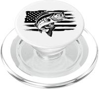 Pesca patriottica USA - American Flag Angler USA PopSockets PopGrip per MagSafe