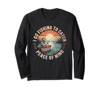 Pesca Peace of Mind Design - Tranquil Lake Scene Maglia a Manica