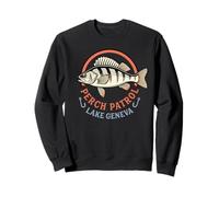 Pesca Persico Lago Ginevra Svizzera Felpa
