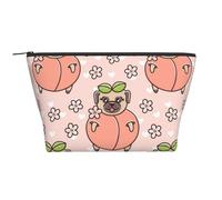 Pesca rosa canina, Borsa da toilette Borsa per trucco Borsa per cosmetici Borsa da toilette da viaggio portatile