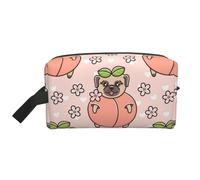 Pesca rosa canina, Borsa per il trucco Borsa per cosmetici Borsa da viaggio portatile da viaggio Borsa per trucco Organizer