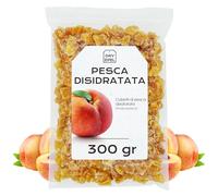 Pesca Secca Disidratata Con Zucchero 300 g - Pesca Disidratata a Cubetti - Snack Dolce e Ideale per Pasticceria - Frutta Disidratata - Senza Glutine